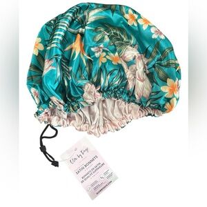 Glow by Daye Floral Satin Bonnet